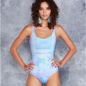 BLACKMILK GAMER HOLOGRAPH SWIMSUIT